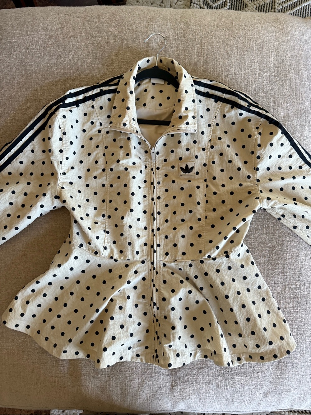 adidas Originals x ASOS polka dot jacket in stone - Picture 4 of 9